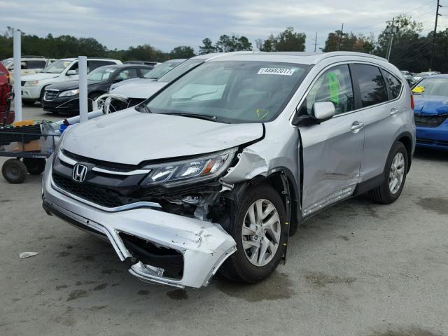 2HKRM3H72FH529248 - 2015 HONDA CR-V EXL SILVER photo 2