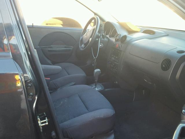KL1TD66607B735616 - 2007 CHEVROLET AVEO BASE შავი ფოტო 5