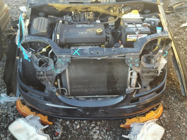 KL1TD66607B735616 - 2007 CHEVROLET AVEO BASE შავი ფოტო 7