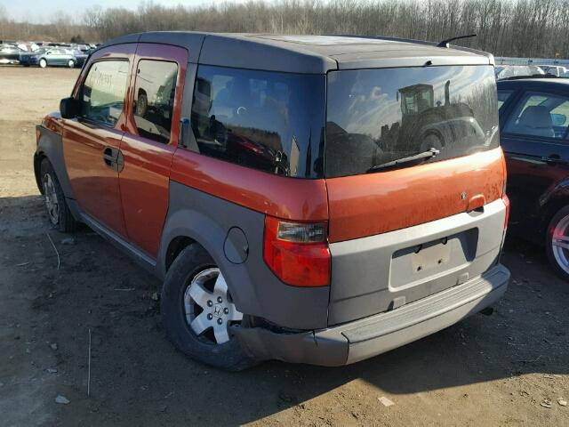 5J6YH28614L017808 - 2004 HONDA ELEMENT EX ORANGE photo 3