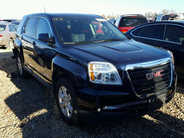 2GKALMEK9G6273490 - 2016 GMC TERRAIN SL BLUE photo 1