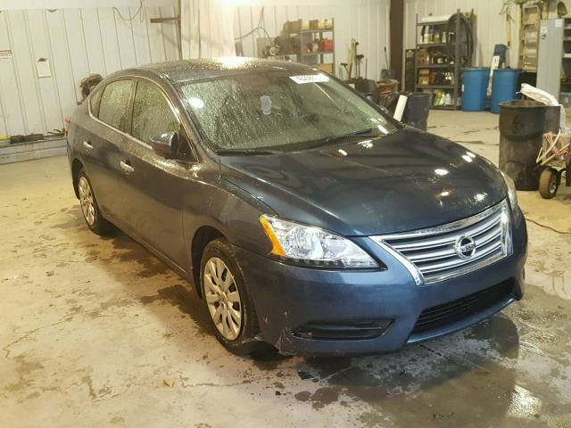 3N1AB7AP2EY231582 - 2014 NISSAN SENTRA S BLUE photo 1