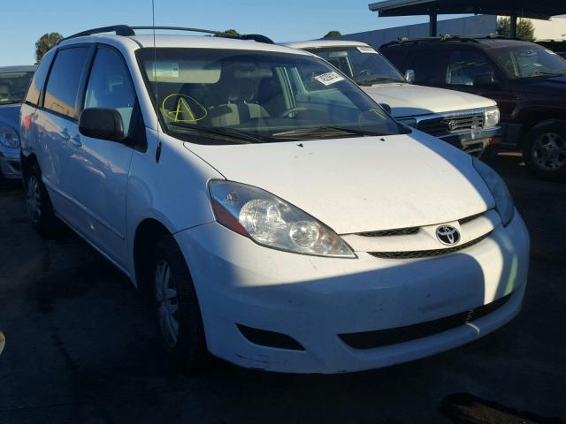 5TDZK23CX9S287411 - 2009 TOYOTA SIENNA CE WHITE photo 1