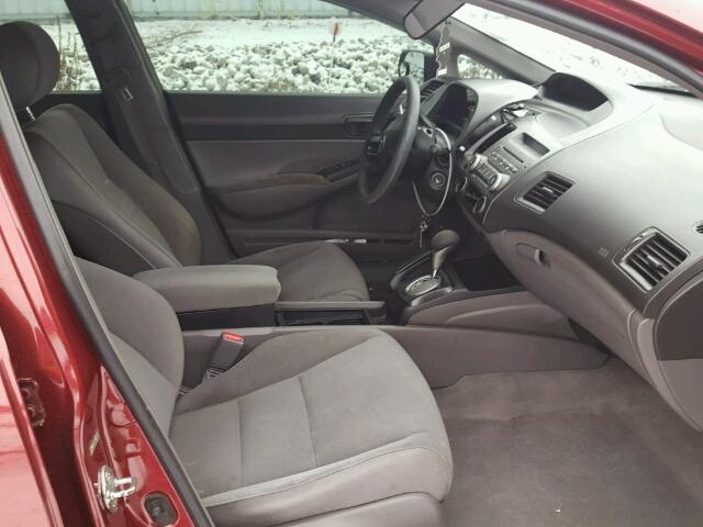 2HGFA16377H022728 - 2007 HONDA CIVIC DX RED photo 5