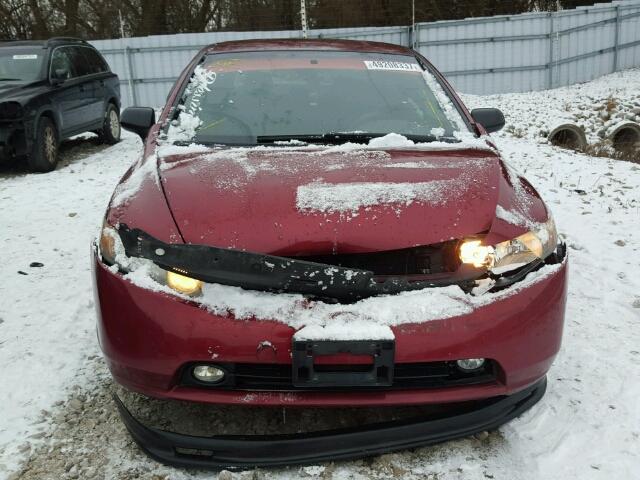 2HGFA16377H022728 - 2007 HONDA CIVIC DX RED photo 9