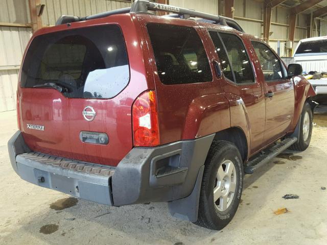 5N1AN08U18C503801 - 2008 NISSAN XTERRA OFF RED photo 4