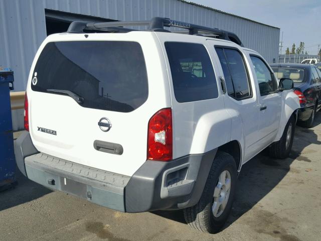 5N1AN08U07C505215 - 2007 NISSAN XTERRA OFF WHITE photo 4