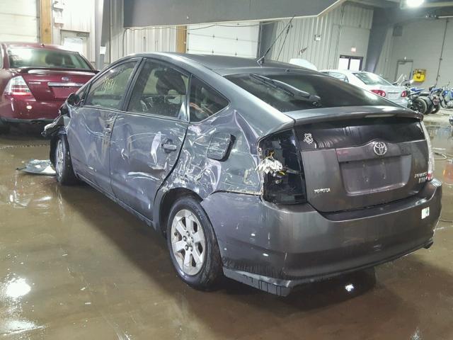 JTDKB20U563184991 - 2006 TOYOTA PRIUS GRAY photo 3