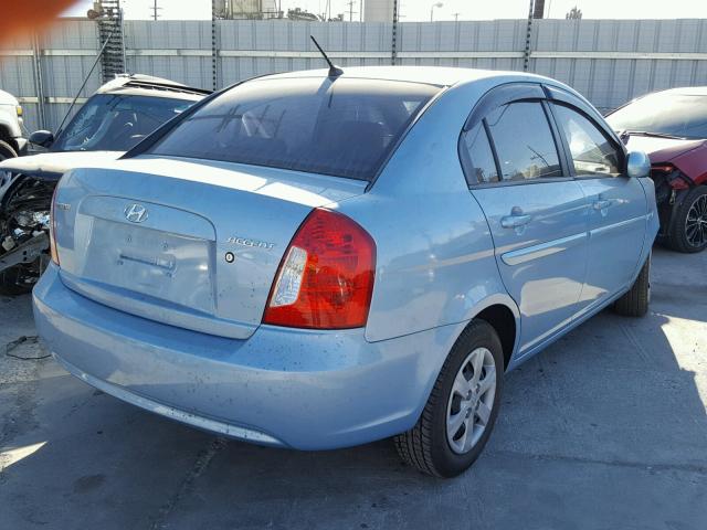 KMHCN46C99U367472 - 2009 HYUNDAI ACCENT GLS BLUE photo 4