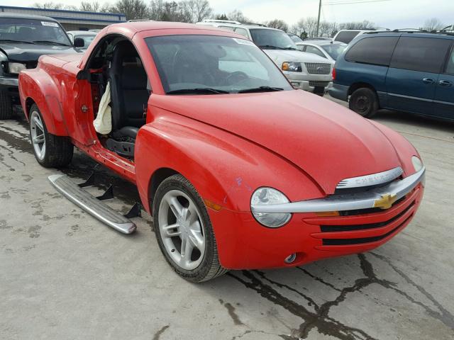 1GCES14PX4B108911 - 2004 CHEVROLET SSR RED photo 1