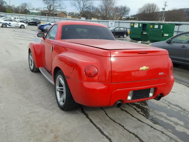 1GCES14PX4B108911 - 2004 CHEVROLET SSR 红色 照片 3