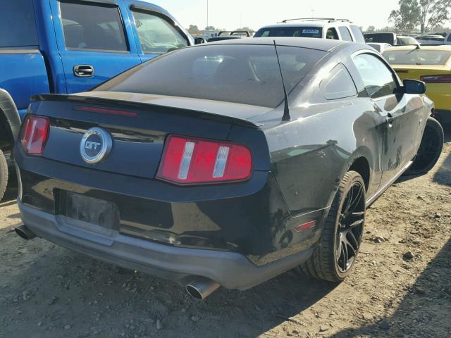 1ZVBP8CH9A5177054 - 2010 FORD MUSTANG GT BLACK photo 4