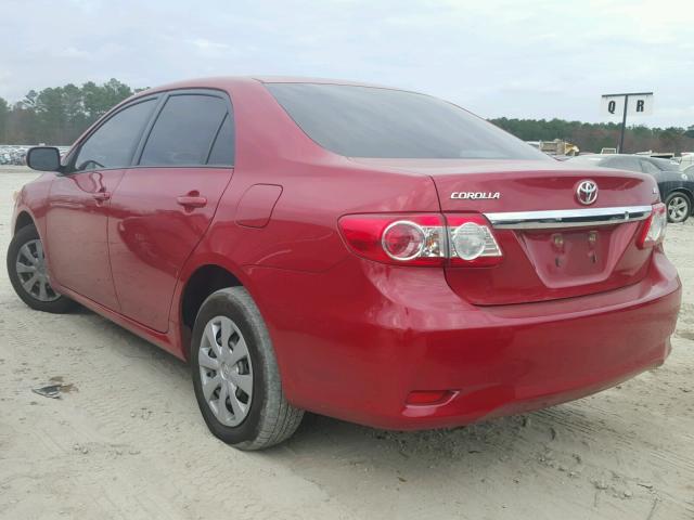 JTDBU4EEXB9123523 - 2011 TOYOTA COROLLA BA RED photo 3