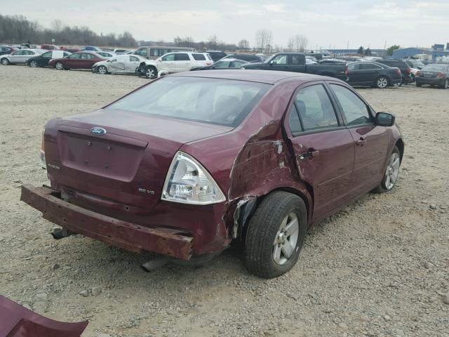 3FAFP07166R210718 - 2006 FORD FUSION SE MAROON photo 4