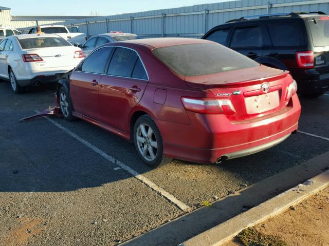 4T1BK46K69U078089 - 2009 TOYOTA CAMRY SE RED photo 3