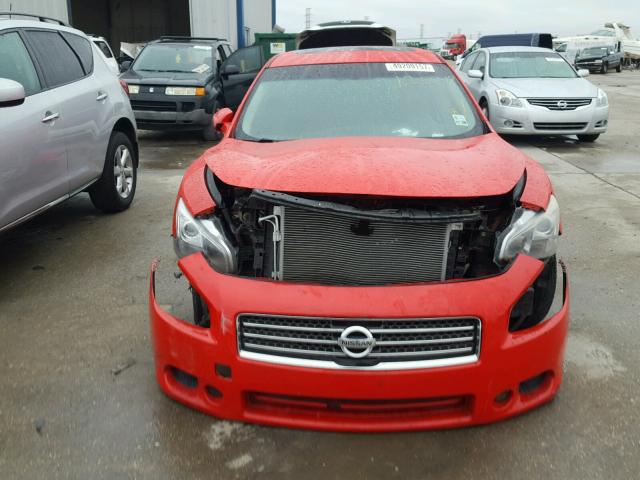 1N4AA51EX9C810150 - 2009 NISSAN MAXIMA S RED photo 7