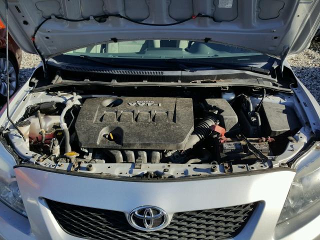 2T1BU40E89C128831 - 2009 TOYOTA COROLLA BA SILVER photo 7