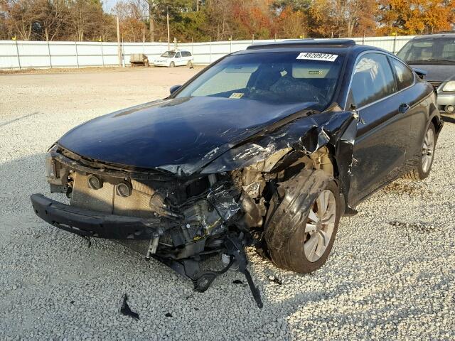 1HGCS12838A000629 - 2008 HONDA ACCORD EXL BLACK photo 2