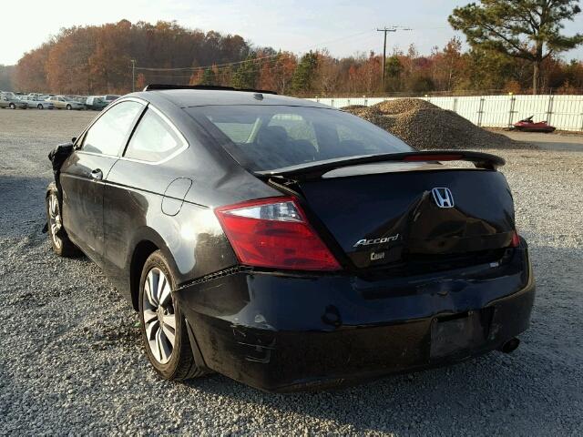 1HGCS12838A000629 - 2008 HONDA ACCORD EXL BLACK photo 3