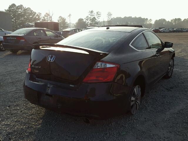 1HGCS12838A000629 - 2008 HONDA ACCORD EXL BLACK photo 4