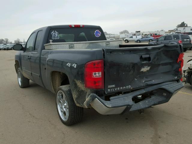 1GCEK19049Z214300 - 2009 CHEVROLET SILVERADO BLACK photo 3