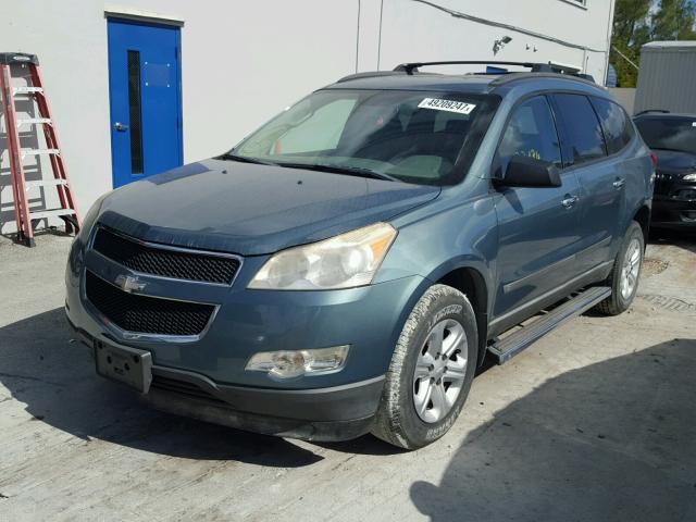 1GNER13D99S143294 - 2009 CHEVROLET TRAVERSE L BLUE photo 2