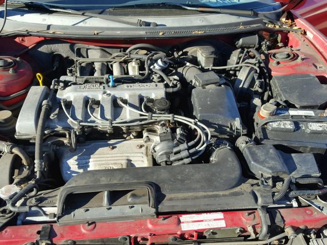 1YVGE31AXP5142811 - 1993 MAZDA MX-6 RED photo 7