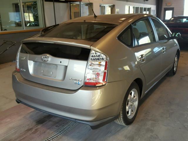 JTDKB20U067081261 - 2006 TOYOTA PRIUS GOLD photo 4