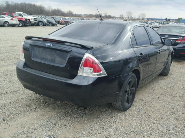 3FAHP07ZX7R172541 - 2007 FORD FUSION SE BLACK photo 4