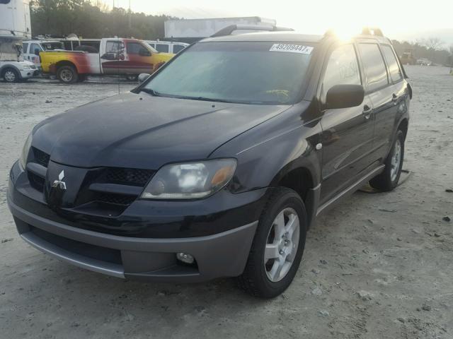 JA4LX41G53U042246 - 2003 MITSUBISHI OUTLANDER BLACK photo 2