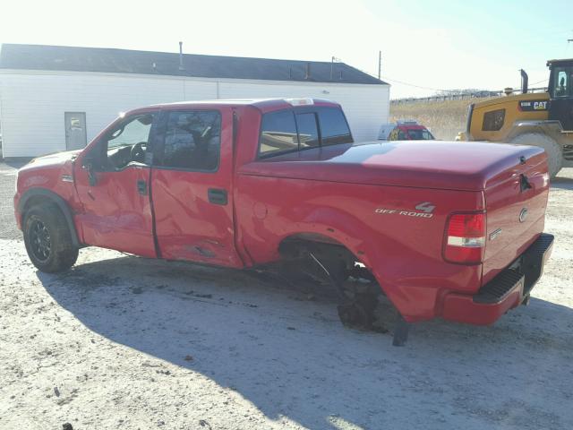 1FTPW14584KC39427 - 2004 FORD F150 SUPER RED photo 3