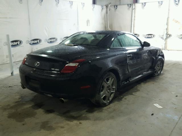 JTHFN45Y689017862 - 2008 LEXUS SC 430 BLACK photo 4