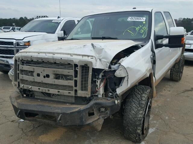 1FTSW2BRXAEB39913 - 2010 FORD F250 SUPER WHITE photo 2