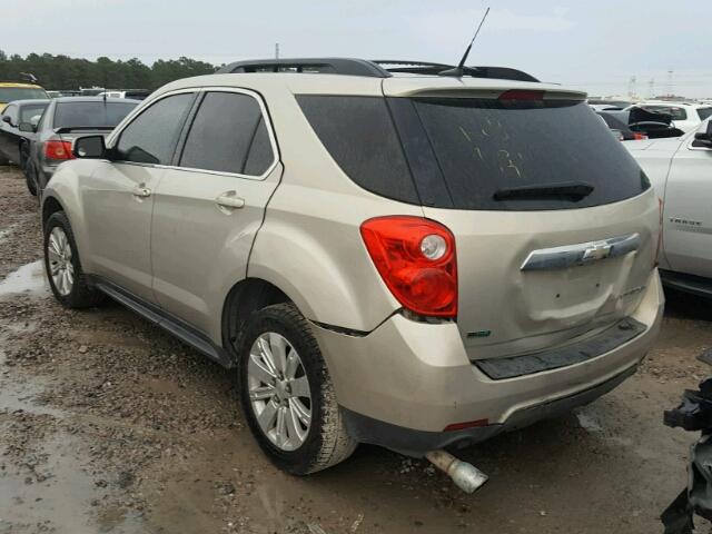 2CNFLDE51B6200971 - 2011 CHEVROLET EQUINOX LT GOLD photo 3