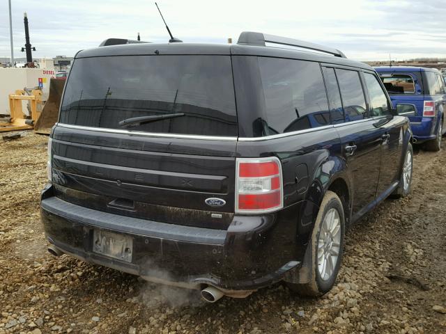 2FMHK6C83DBD07664 - 2013 FORD FLEX SEL BROWN photo 4