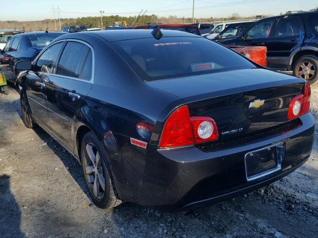 1G1ZC5EU8CF294460 - 2012 CHEVROLET MALIBU 1LT BLACK photo 3