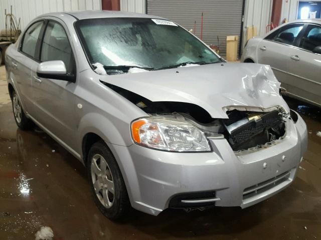 KL1TD56688B165697 - 2008 CHEVROLET AVEO BASE SILVER photo 1