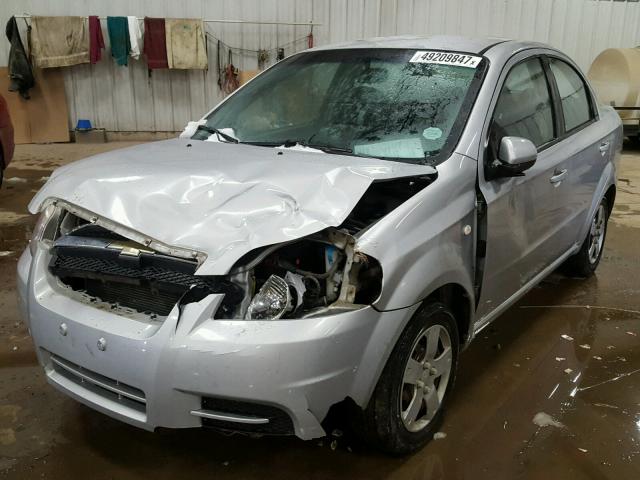 KL1TD56688B165697 - 2008 CHEVROLET AVEO BASE Gümüş foto 2