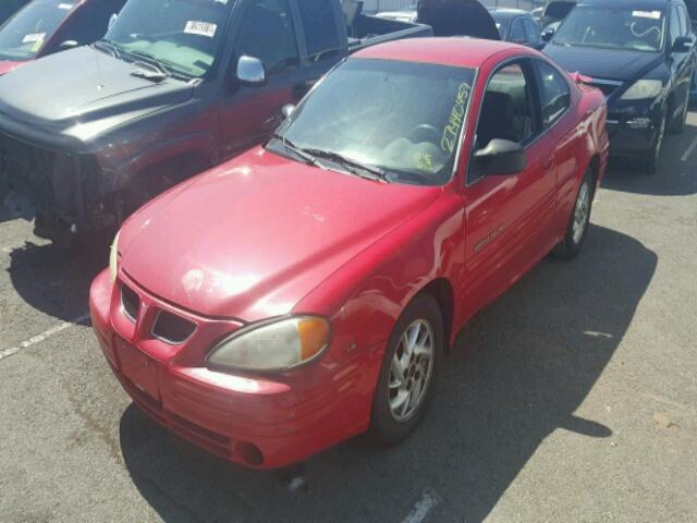 1G2NF12E11M641269 - 2001 PONTIAC GRAND AM S 红色 照片 2