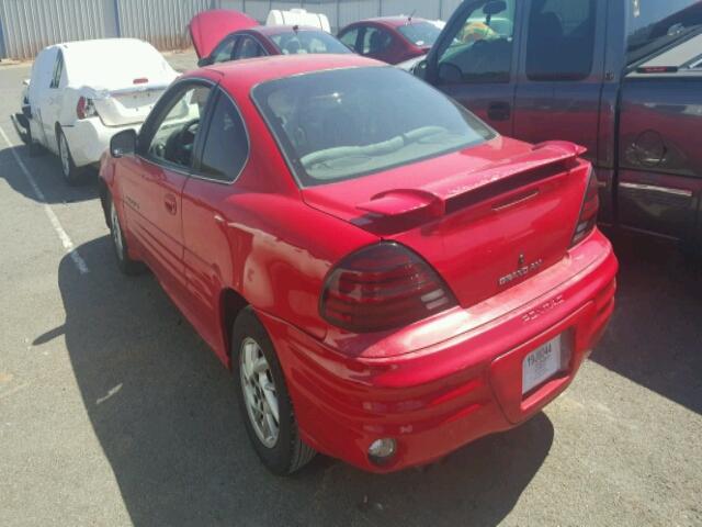 1G2NF12E11M641269 - 2001 PONTIAC GRAND AM S 红色 照片 3