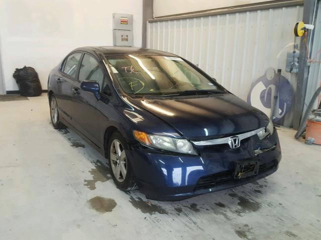 1HGFA16866L079757 - 2006 HONDA CIVIC EX BLUE photo 1