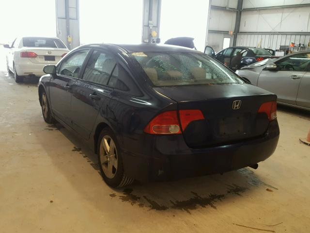 1HGFA16866L079757 - 2006 HONDA CIVIC EX BLUE photo 3