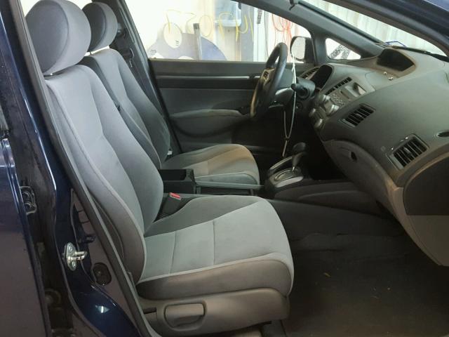 1HGFA16866L079757 - 2006 HONDA CIVIC EX BLUE photo 5