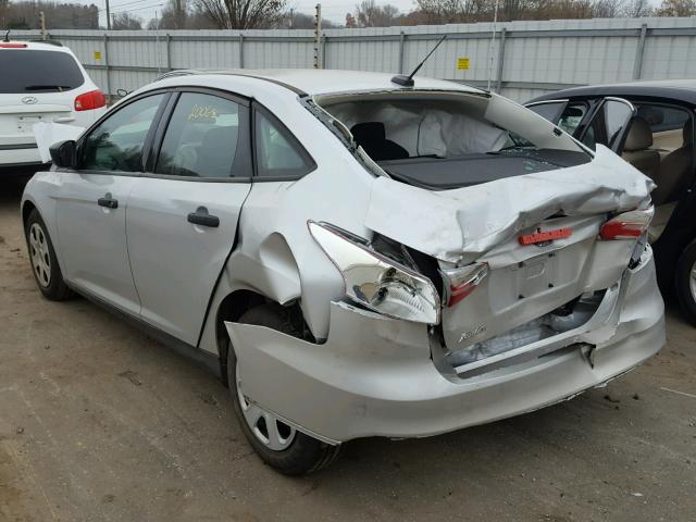 1FADP3E24HL221190 - 2017 FORD FOCUS S SILVER photo 3