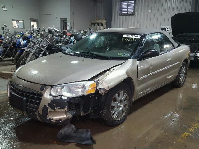 1C3EL65R94N236165 - 2004 CHRYSLER SEBRING LI TAN photo 2