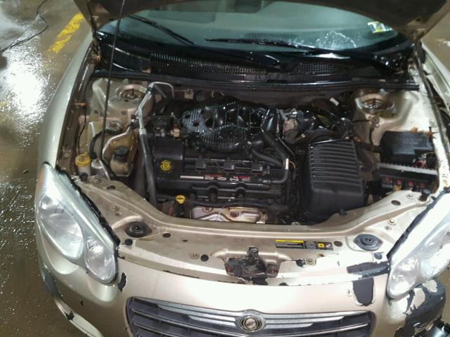 1C3EL65R94N236165 - 2004 CHRYSLER SEBRING LI TAN photo 7