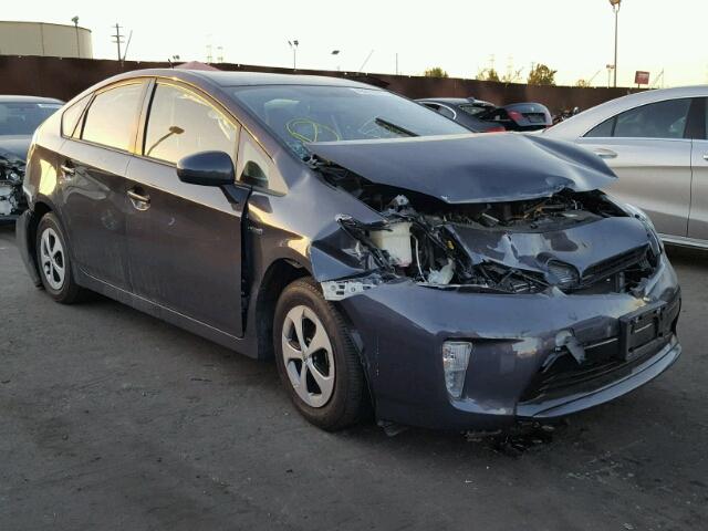 JTDKN3DU6F0439771 - 2015 TOYOTA PRIUS GRAY photo 1