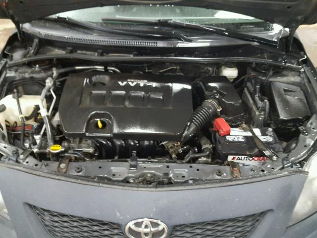 1NXBU40E19Z144559 - 2009 TOYOTA COROLLA BA GRAY photo 7