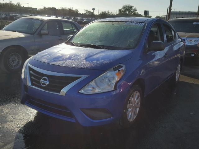 3N1CN7AP8FL930567 - 2015 NISSAN VERSA S BLUE photo 2