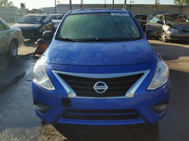 3N1CN7AP8FL930567 - 2015 NISSAN VERSA S BLUE photo 9